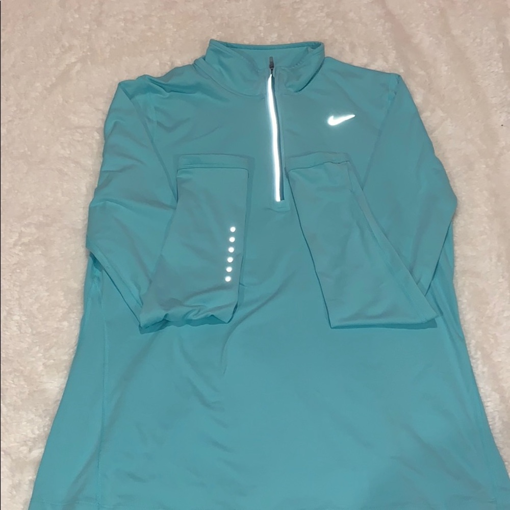Mint Nike Running Quarter Zip